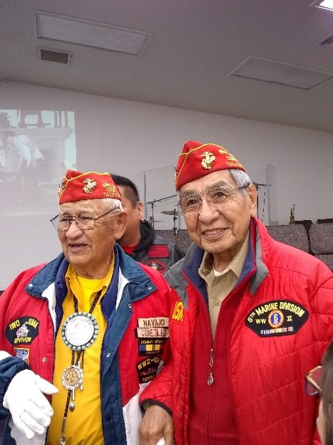 Last two living Navajo Code Talkers, Thomas H. Begay and Peter MacDonald Sr